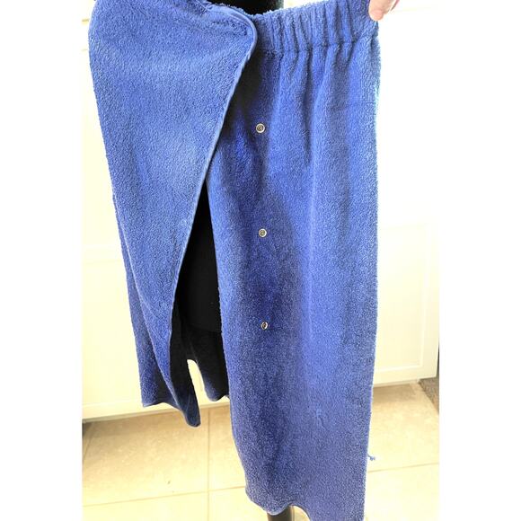 NWT Delicates Spa Terry Towel Wrap JCPenney Vintage 40x29 Bath Cotton Purple - Picture 9 of 10